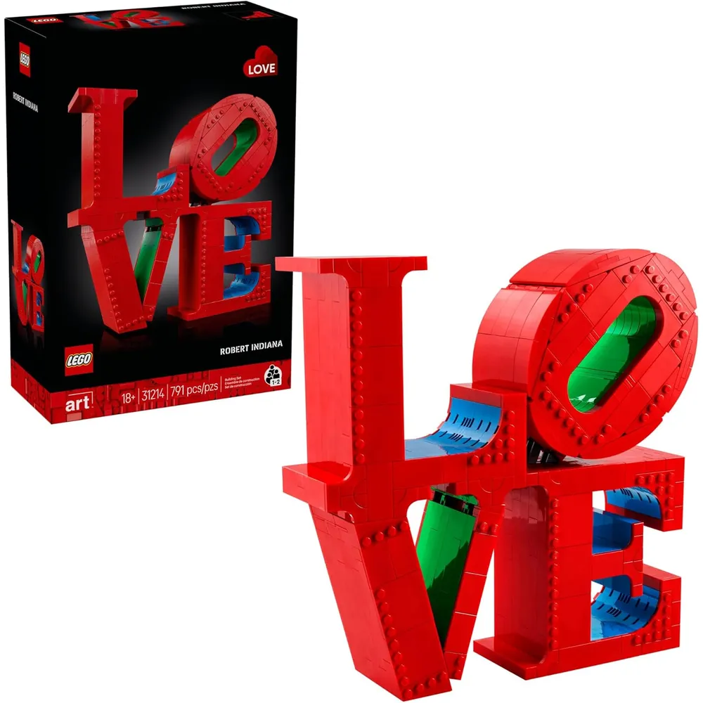 Lego Art Love, set coleccionable de bricolaje para adultos, decoración de hogar