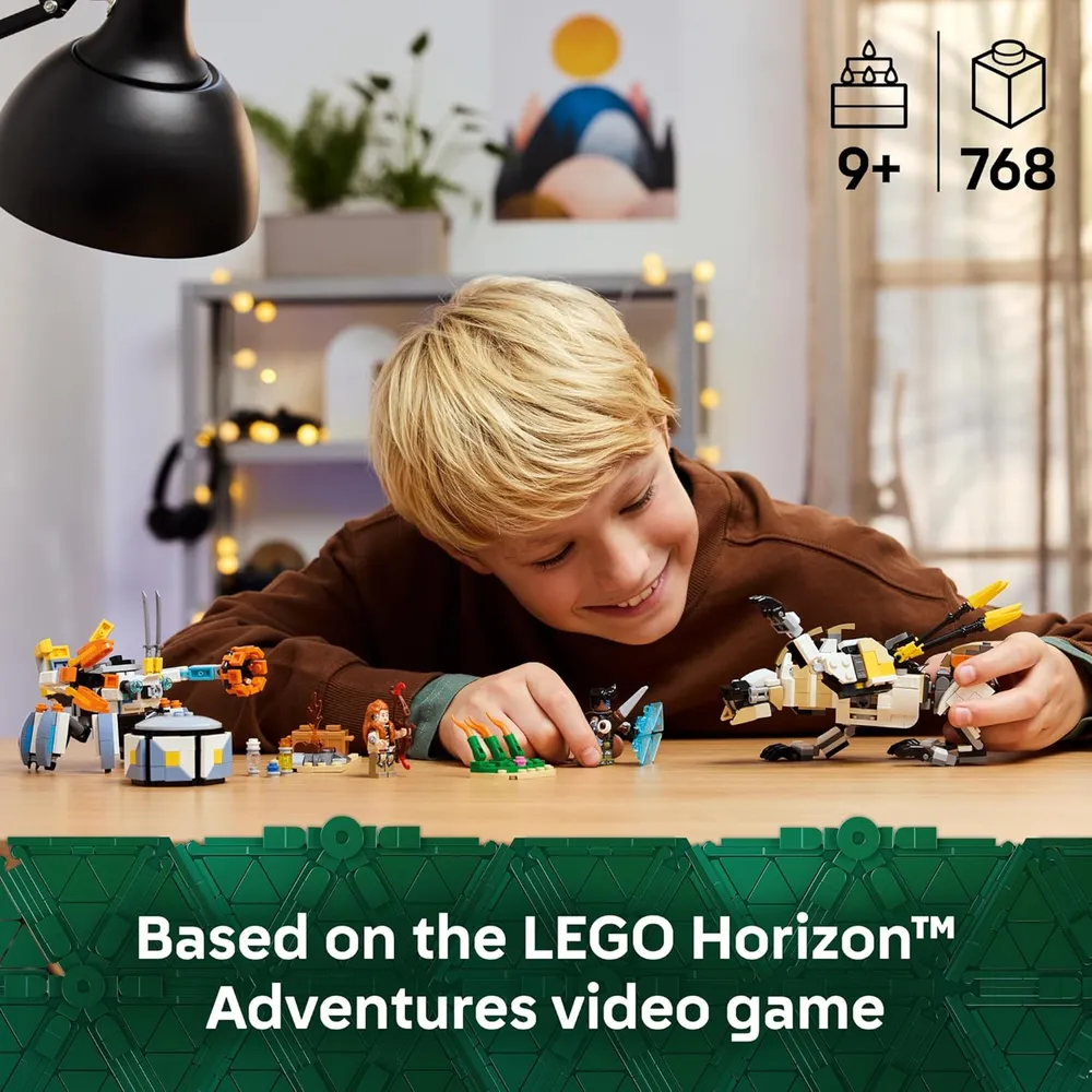 Lego Horizon Adventures Aloy y Varl contra Shell-Walker y Sawtooth, set de juego