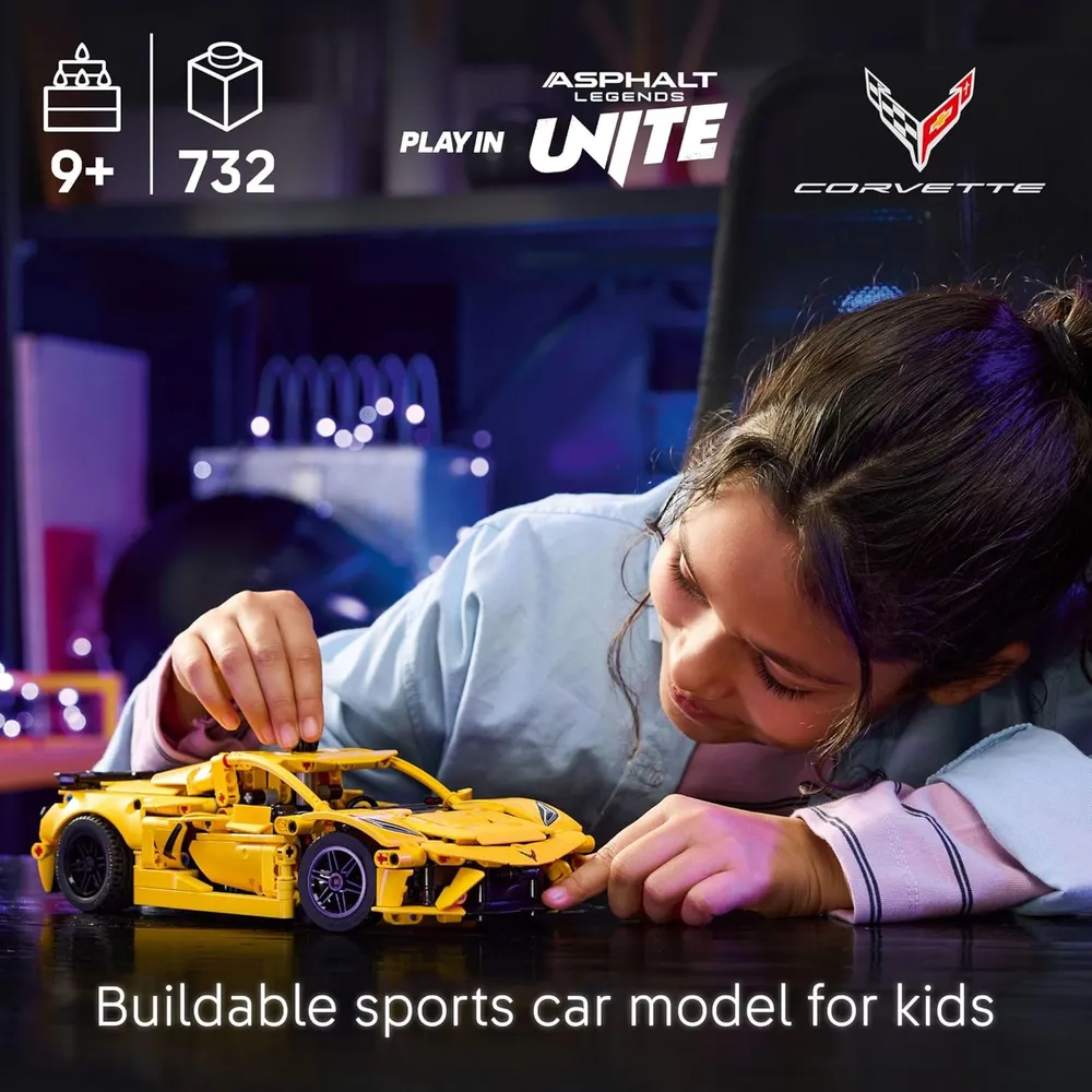 Lego Technic Chevrolet Corvette Stingray, kit de coche a escala para niños