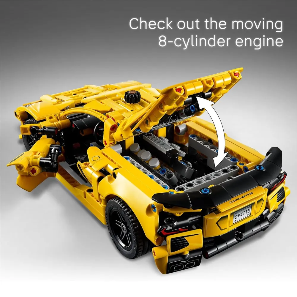 Lego Technic Chevrolet Corvette Stingray, kit de coche a escala para niños
