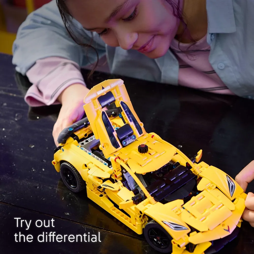 Lego Technic Chevrolet Corvette Stingray, kit de coche a escala para niños