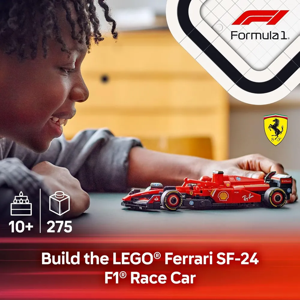 LEGO SPEED CHAMPIONS FERRARI SF-24 F1 COCHE DE JUGUETE