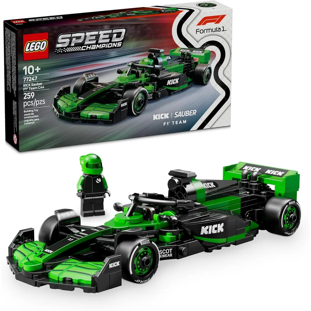 Lego Speed Champions Kick Sauber F1 Team C44, coche de juguete para niños