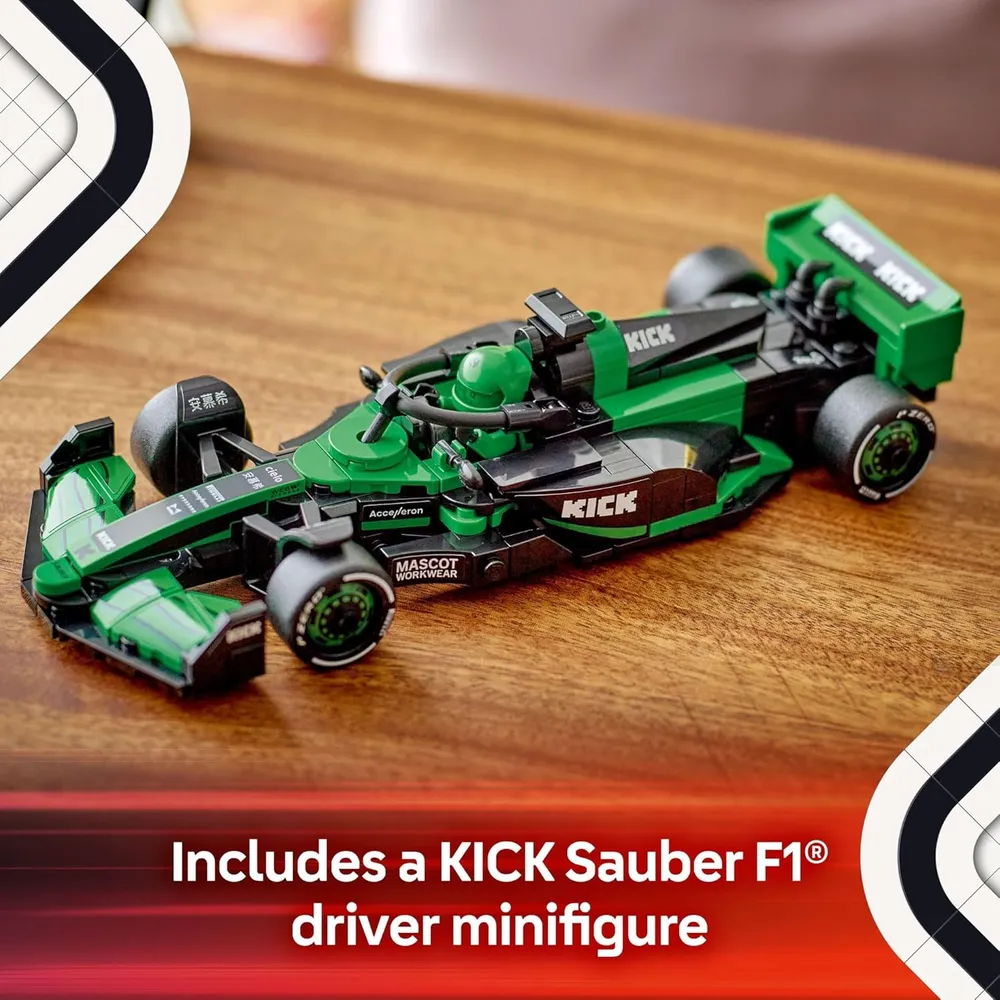 Lego Speed Champions Kick Sauber F1 Team C44, coche de juguete para niños