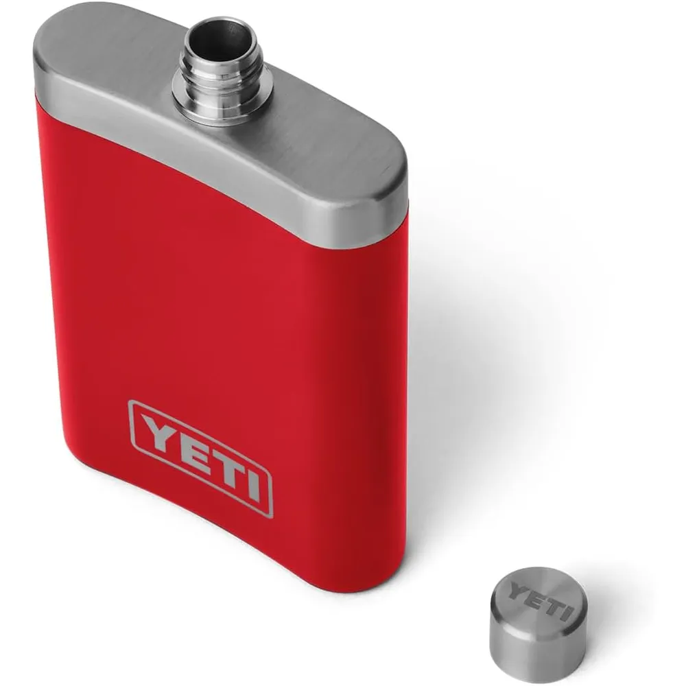 YETI Frasco de 7 oz con juego de vasos de shots a juego color rojo