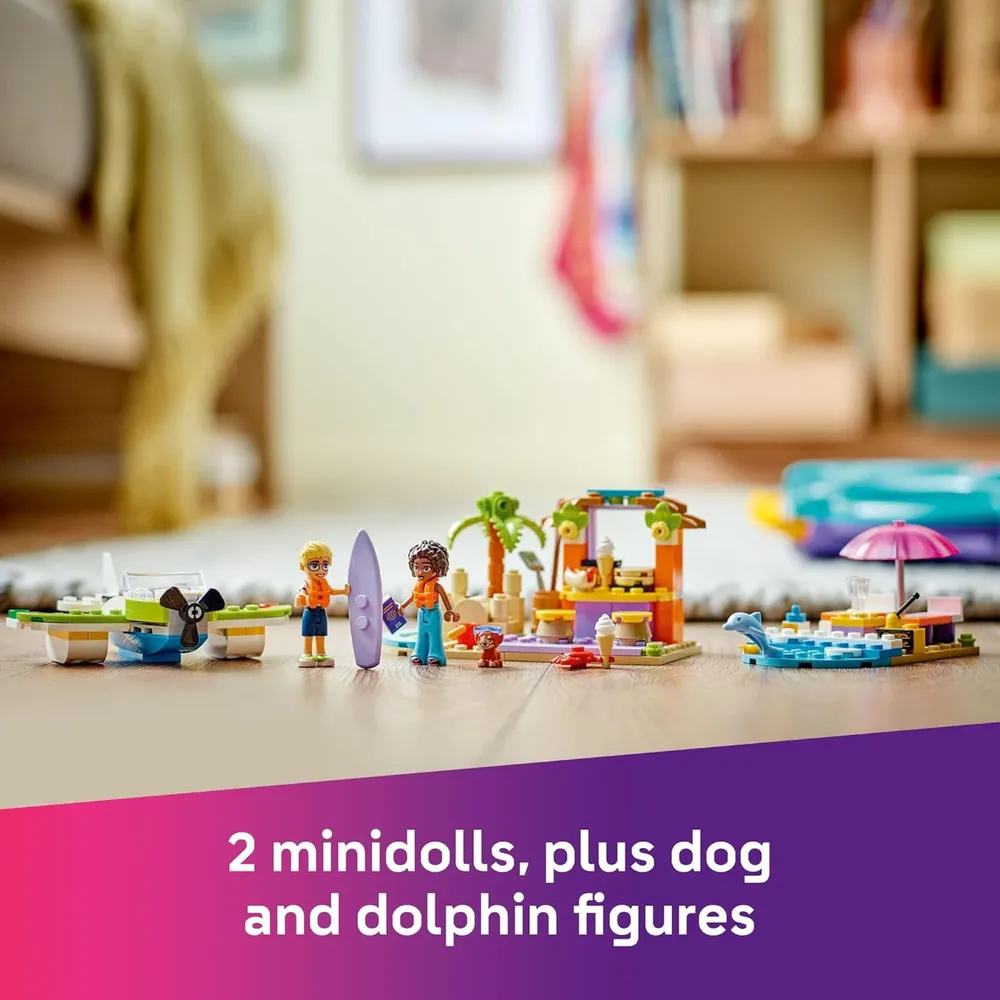 Lego Friends Maleta de playa y viaje creativo, juguete portátil preescolar