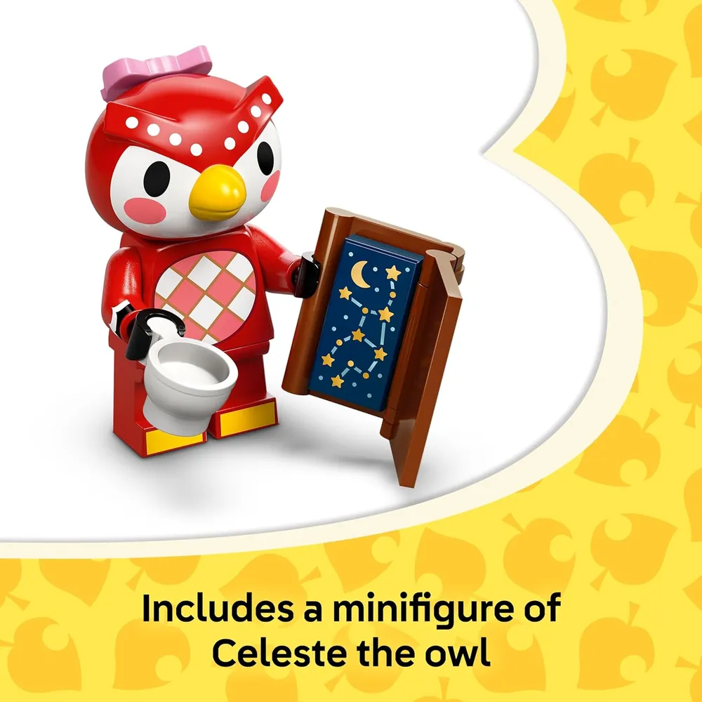 Lego Animal Crossing Observación de estrellas con Celeste, set de construcción
