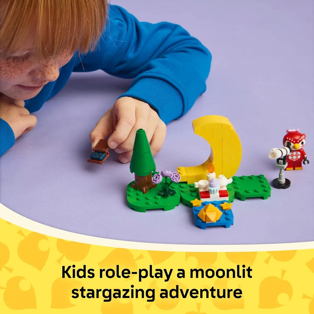 Lego Animal Crossing Observación de estrellas con Celeste, set de construcción