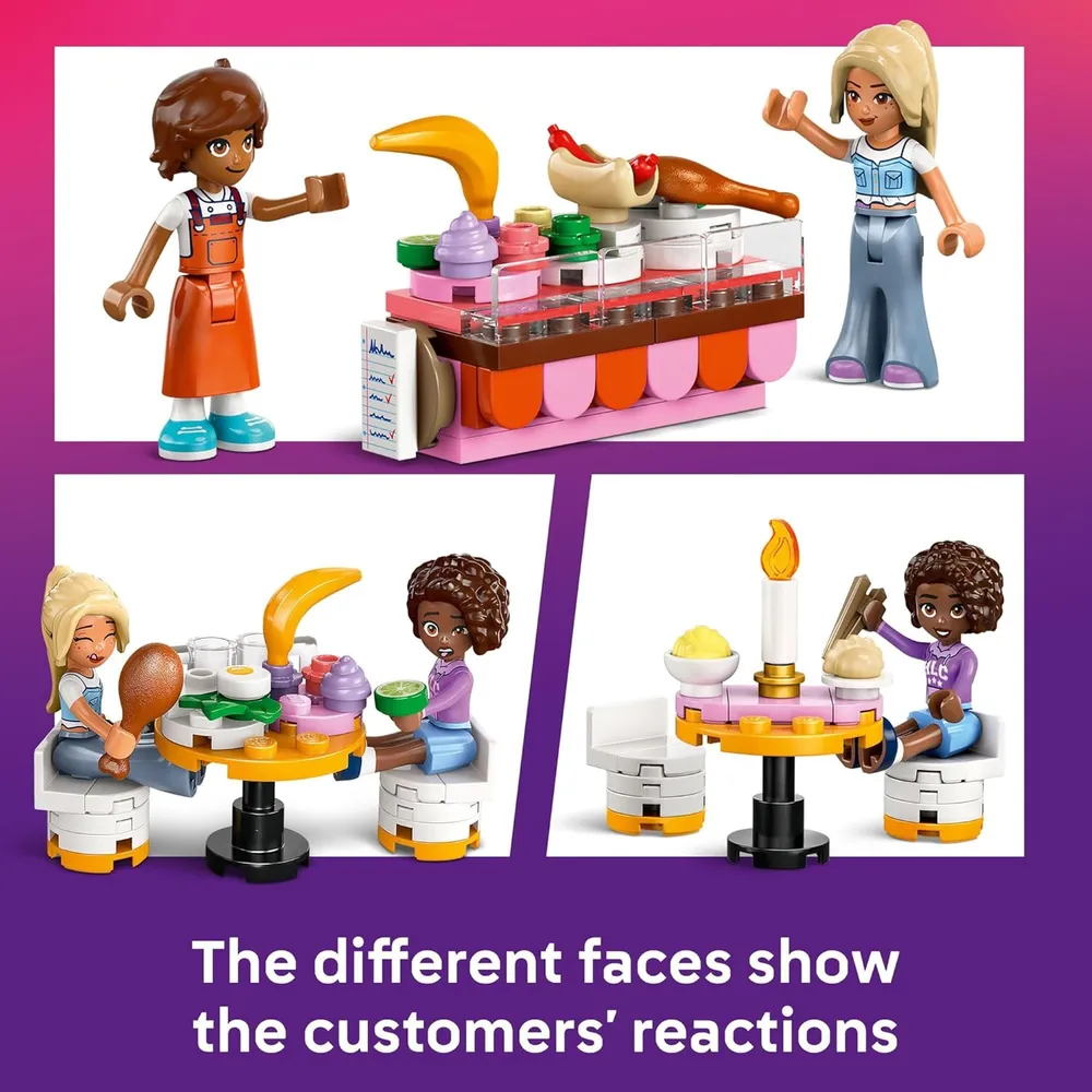 Lego Friends Restaurante y escuela de cocina, set de simulación para niños