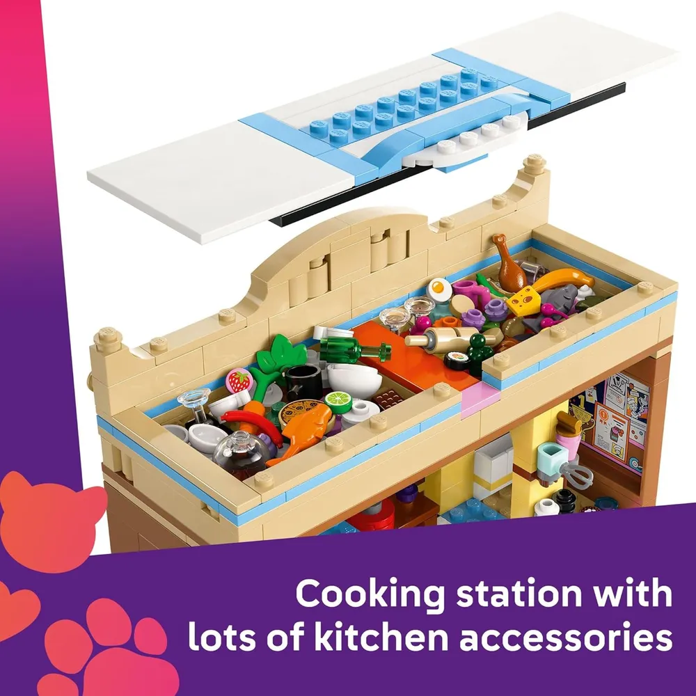 Lego Friends Restaurante y escuela de cocina, set de simulación para niños