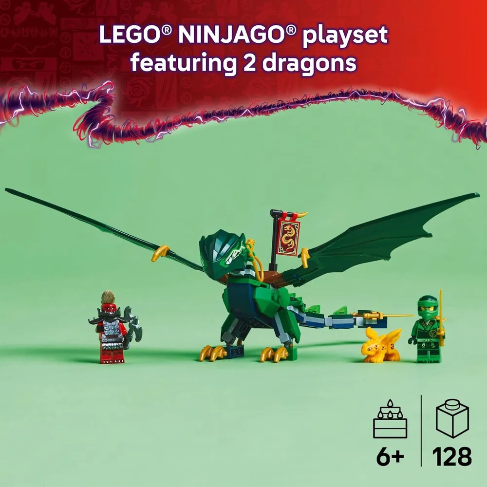 Lego Ninjago Dragón del Bosque Verde de Lloyd, juguete de construcción infantil