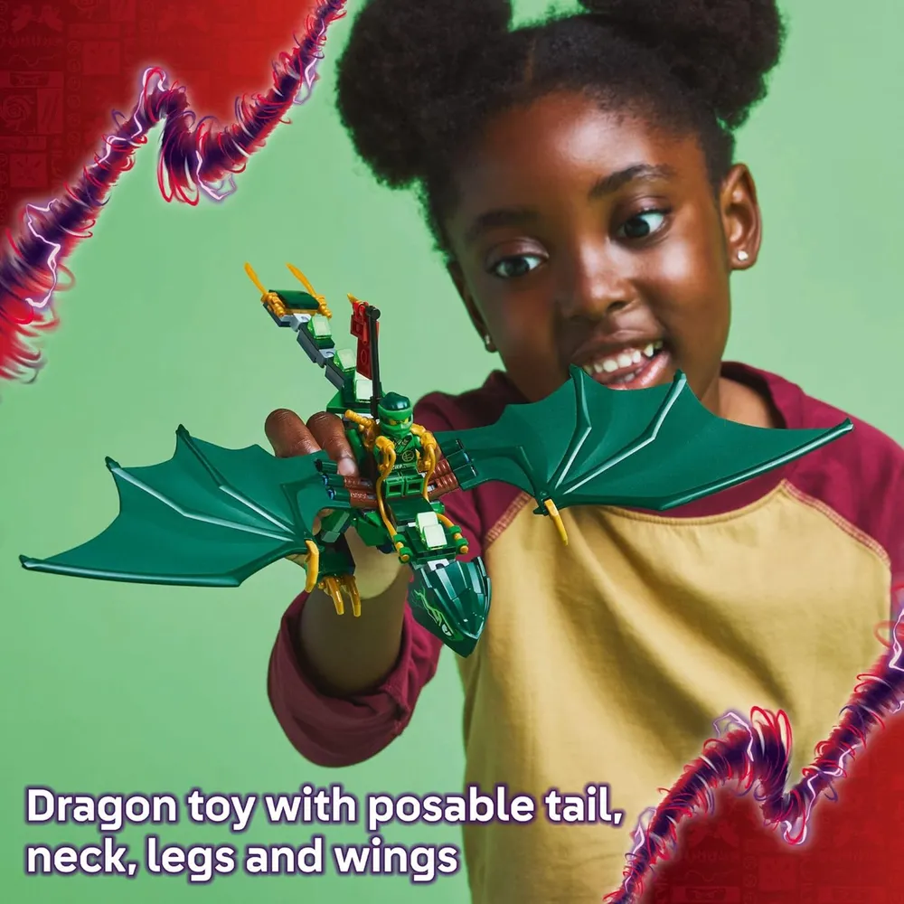 Lego Ninjago Dragón del Bosque Verde de Lloyd, juguete de construcción infantil