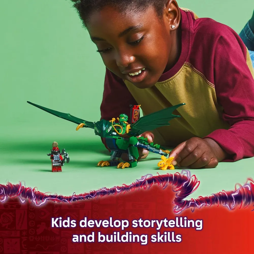 Lego Ninjago Dragón del Bosque Verde de Lloyd, juguete de construcción infantil