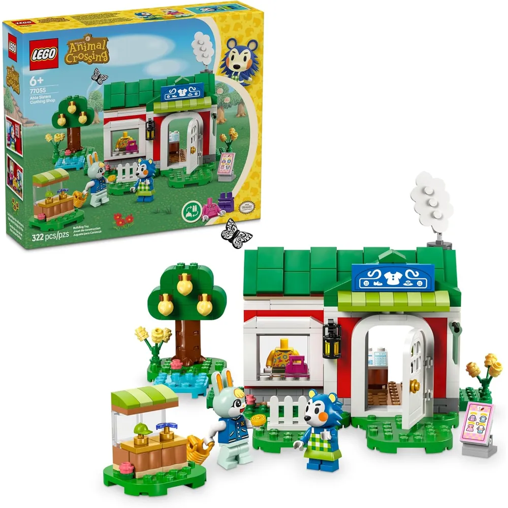 Lego Animal Crossing Tienda de ropa de las Hermanas Able, set de construcción