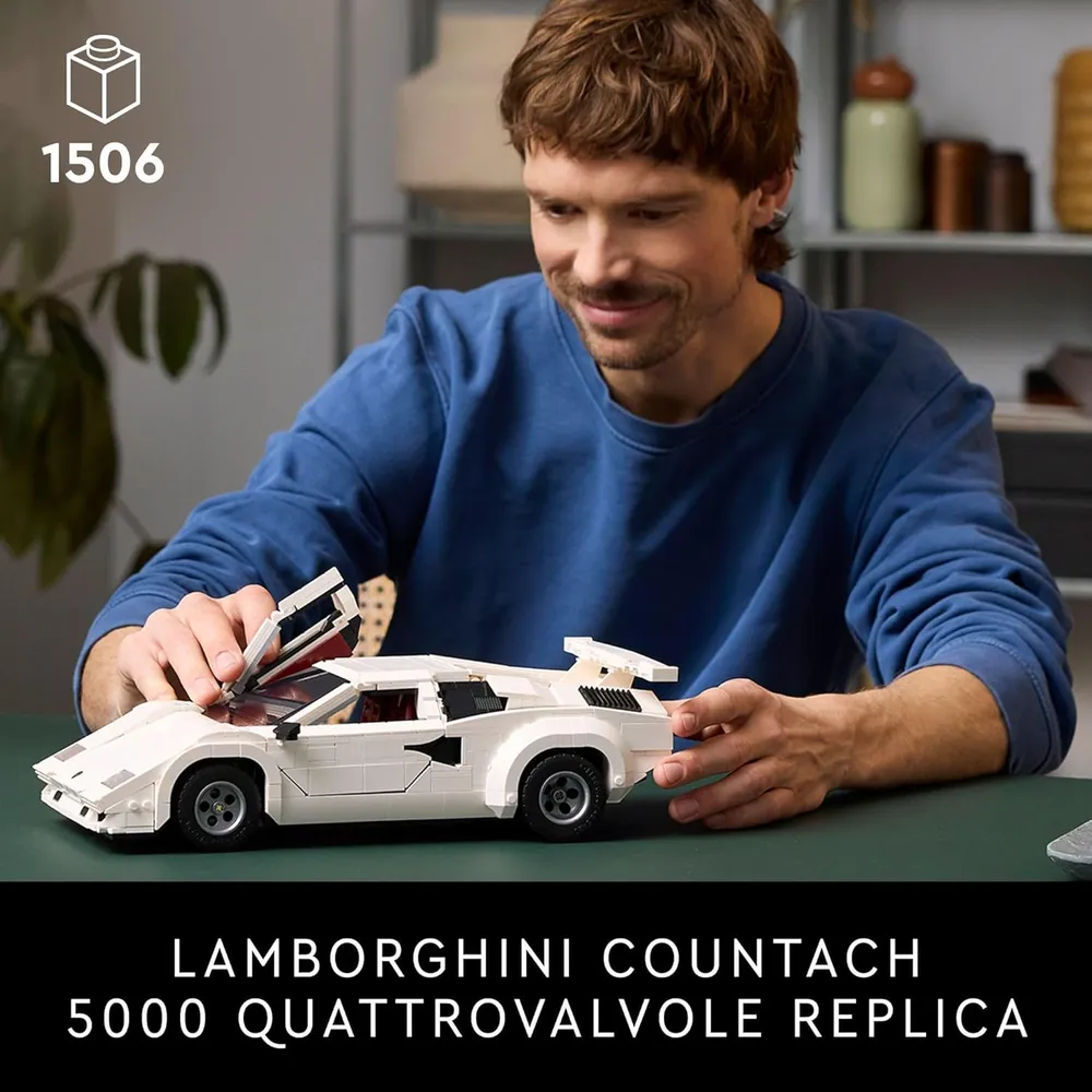 Lego Icons Lamborghini Countach 5000 Quattrovalvole, kit coleccionable adultos
