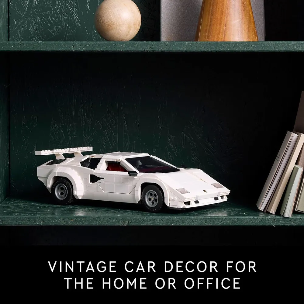 Lego Icons Lamborghini Countach 5000 Quattrovalvole, kit coleccionable adultos