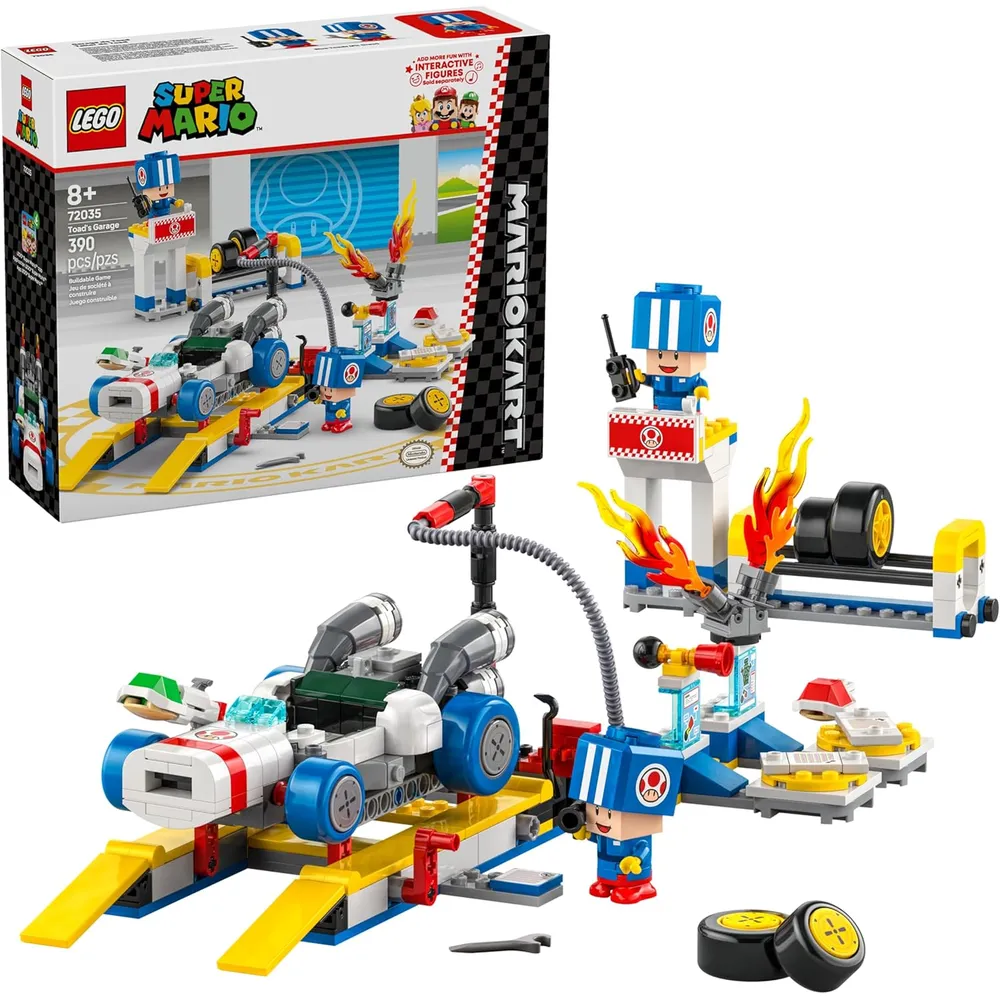 Lego Super Mario Garaje de Toad Mario Kart, set de construcción