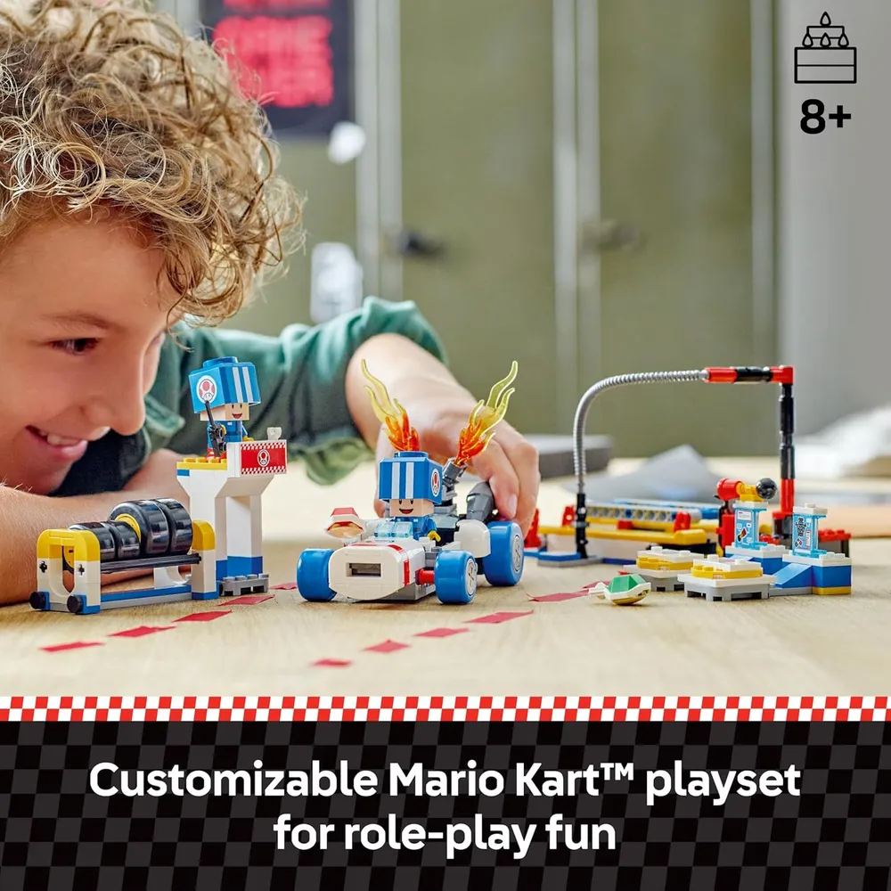 Lego Super Mario Garaje de Toad Mario Kart, set de construcción