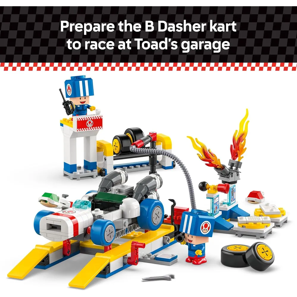Lego Super Mario Garaje de Toad Mario Kart, set de construcción