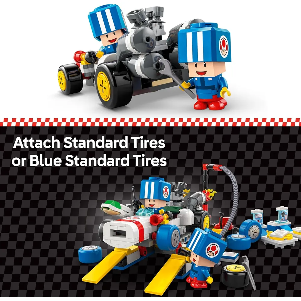 Lego Super Mario Garaje de Toad Mario Kart, set de construcción