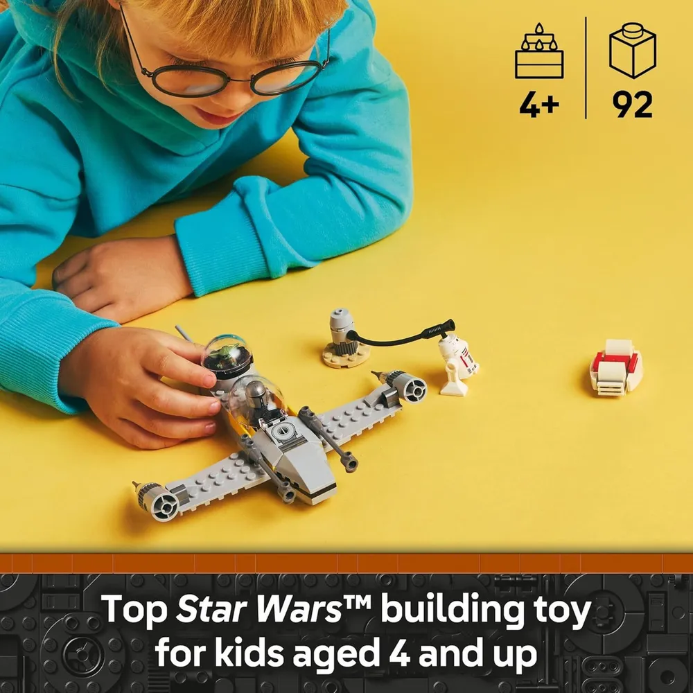 Lego Star Wars Mandaloriano Caza N-1 de Mando y Grogu, juguete preescolar