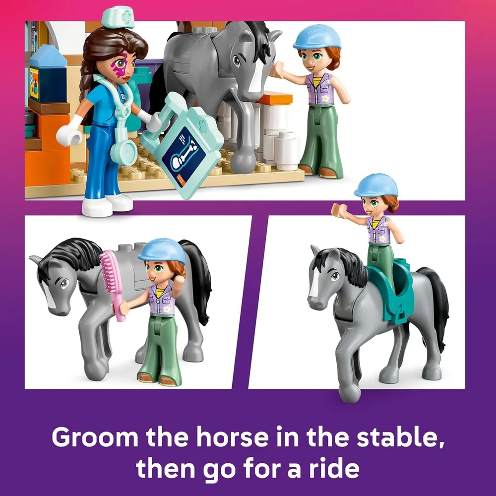 Lego Friends Clínica veterinaria caballos y mascotas, set de juego