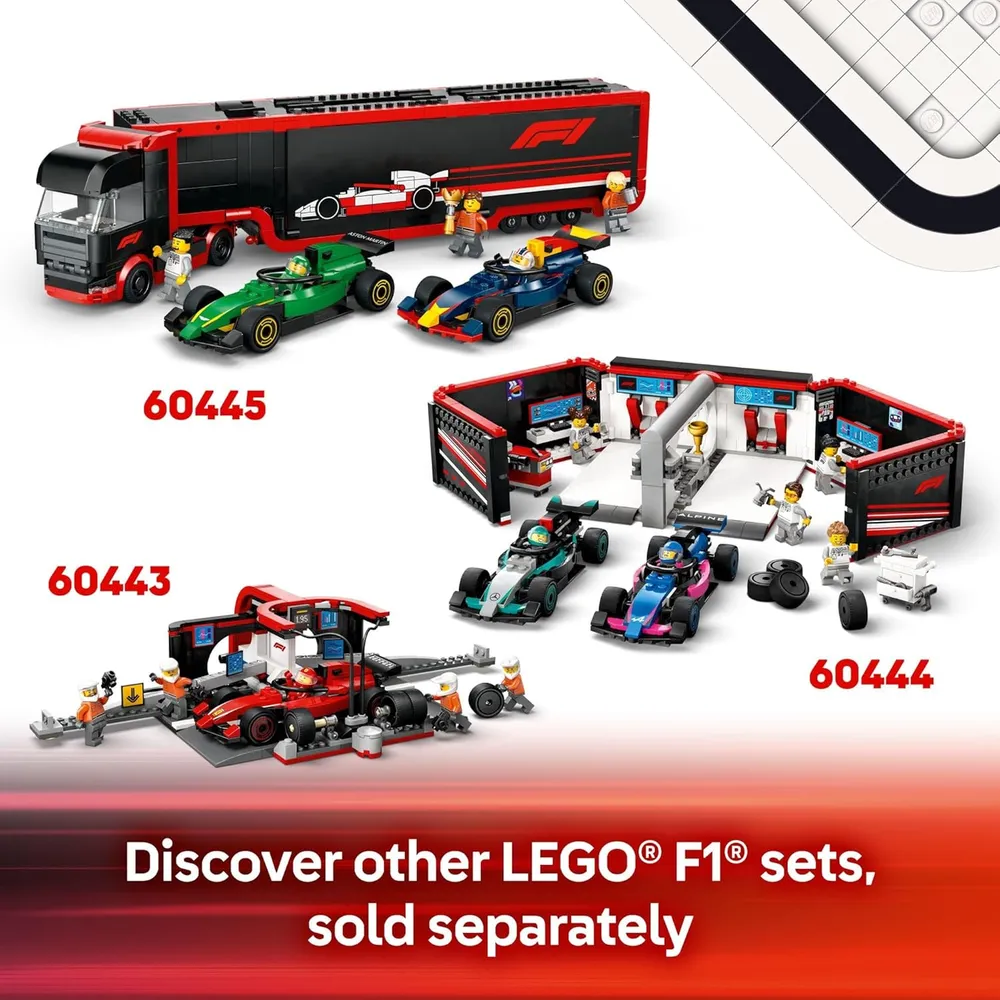 Lego City Piloto de F1 con coche McLaren, kit de construcción a escala