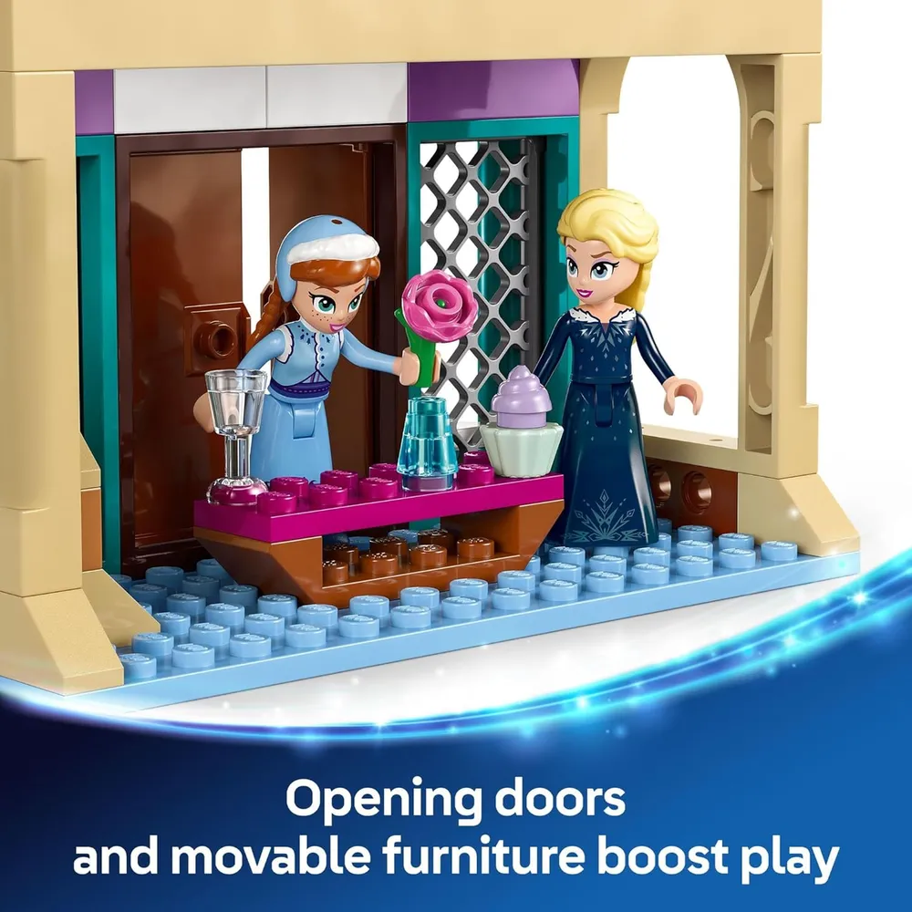 Lego Disney Frozen Castillo de Arendelle, set de construcción con minifiguras