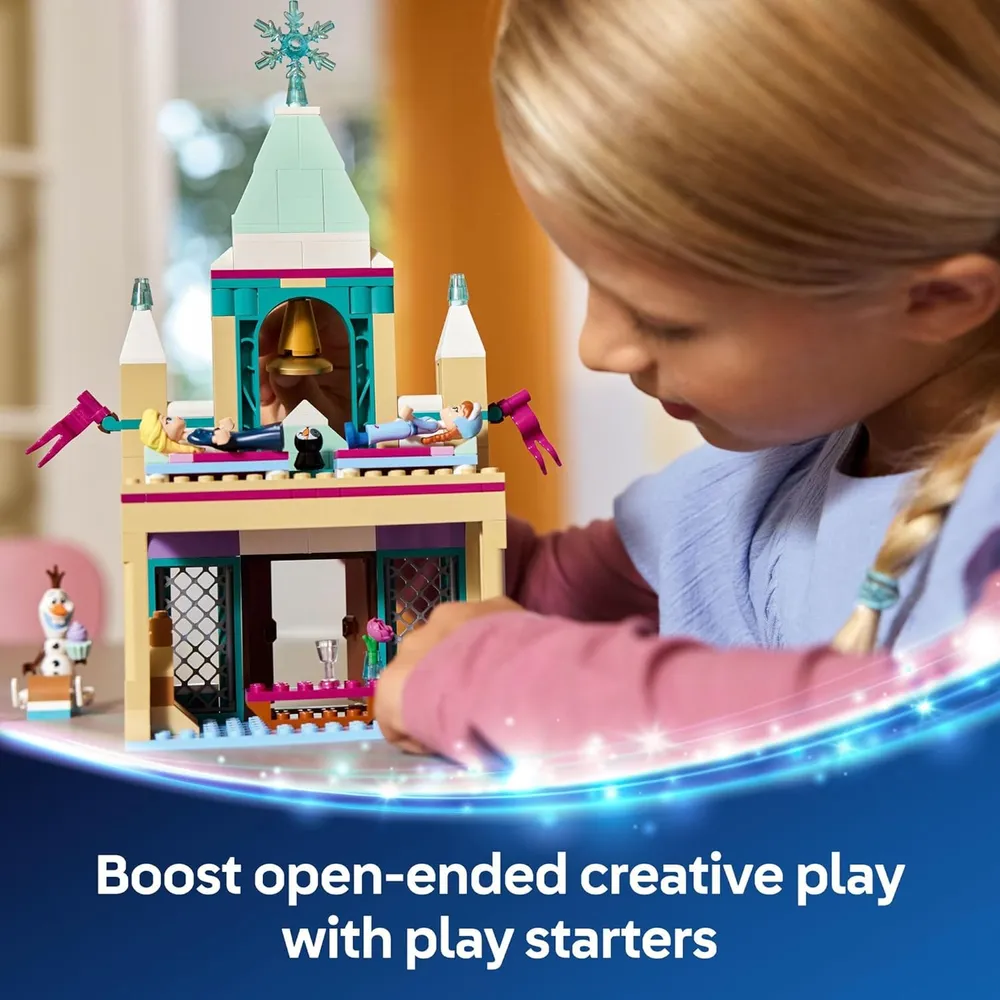 Lego Disney Frozen Castillo de Arendelle, set de construcción con minifiguras