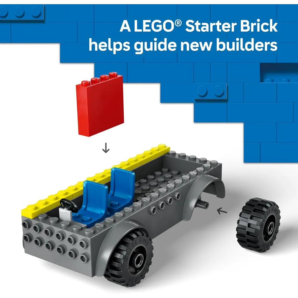 Lego City Camión de bomberos con escalera, juguete educativo preescolar