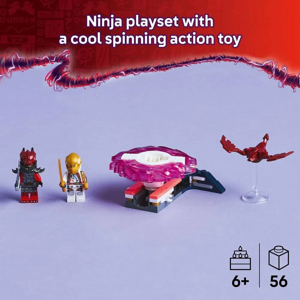 Lego Ninjago Spinjitzu Dragón de Sora, juguete de construcción con minifiguras