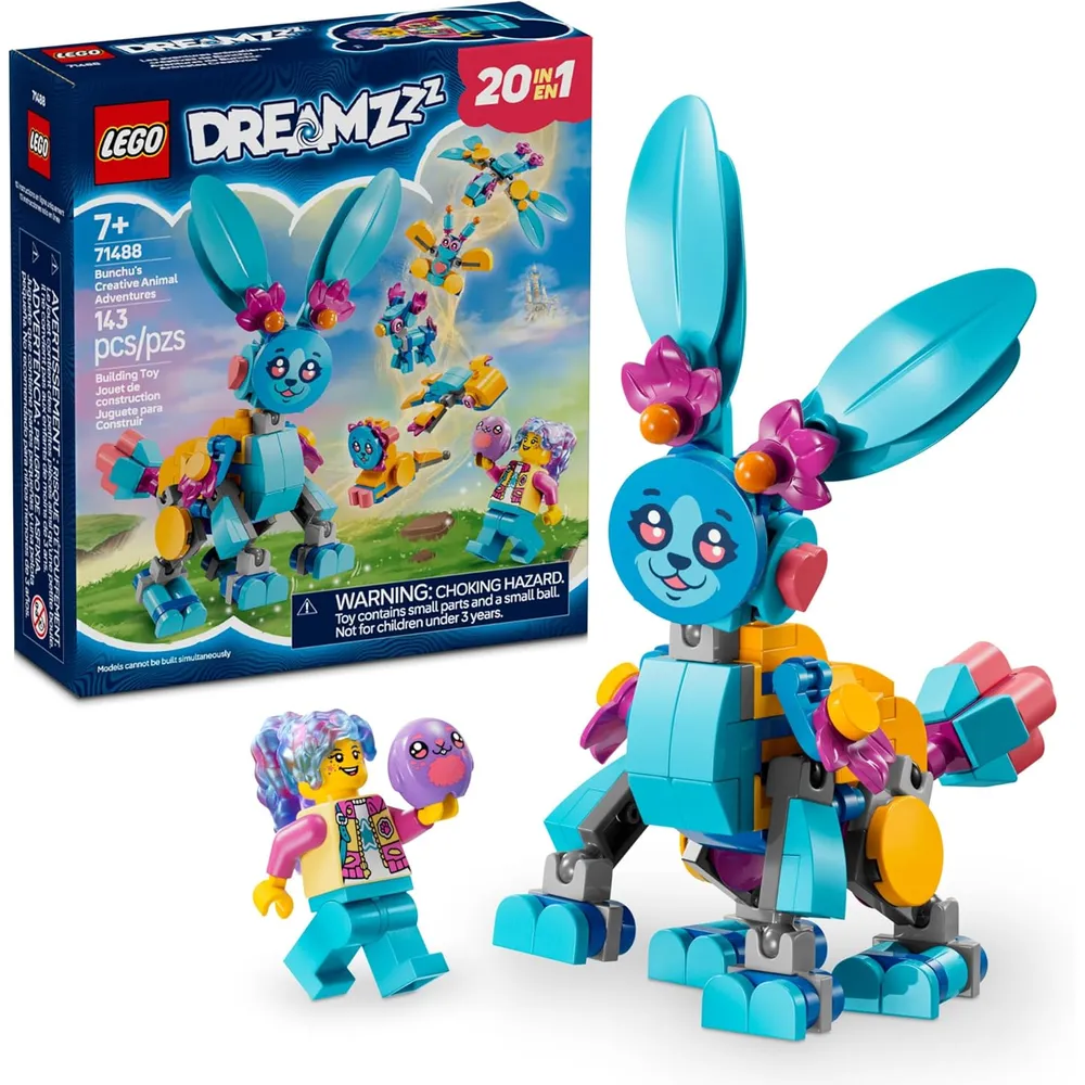 Lego Dreamzzz Bunchu's Aventuras con animales, set de construcción creativo