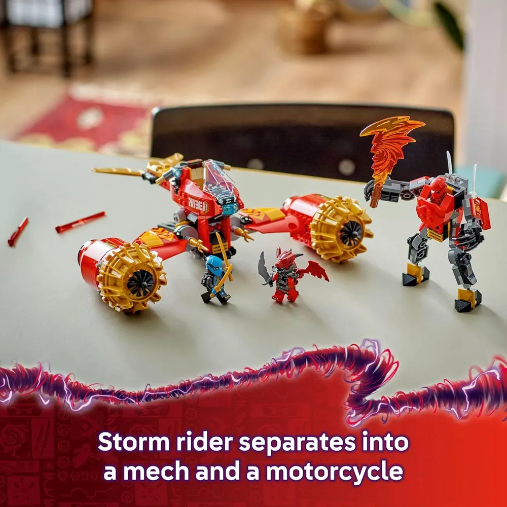 LEGO NINJAGO MECH STORM RIDER DE KAI CON MINIFIGURAS