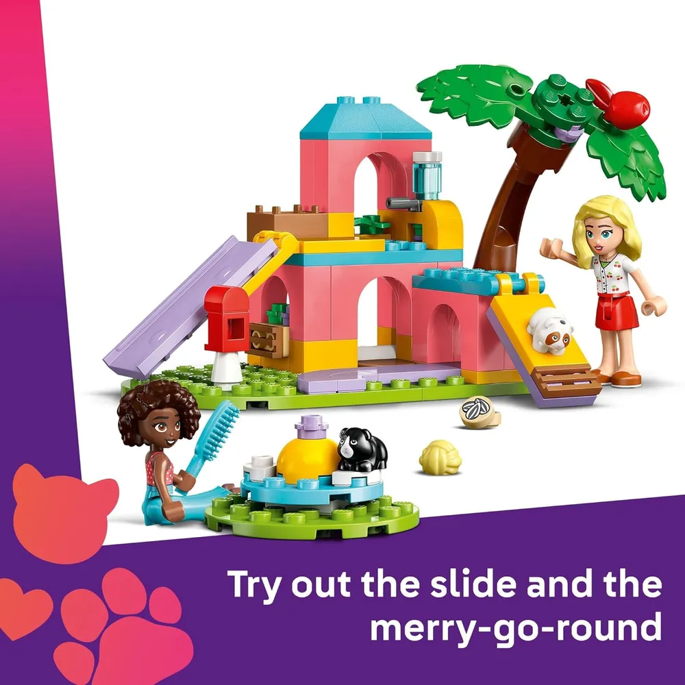 Lego Friends Parque de juegos para cobayas, set de construcción con minimuñecas