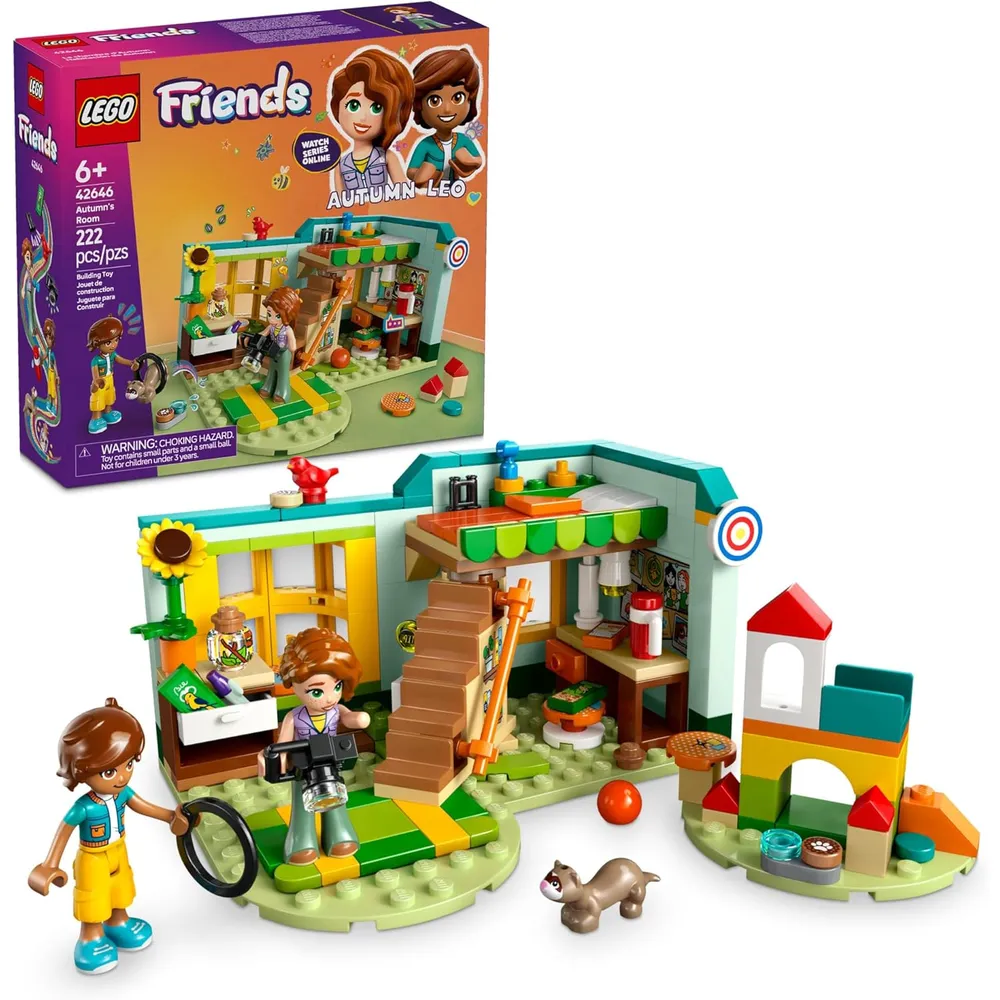 Lego Friends Habitación de Otoño, set de construcción con minimuñecas y animales