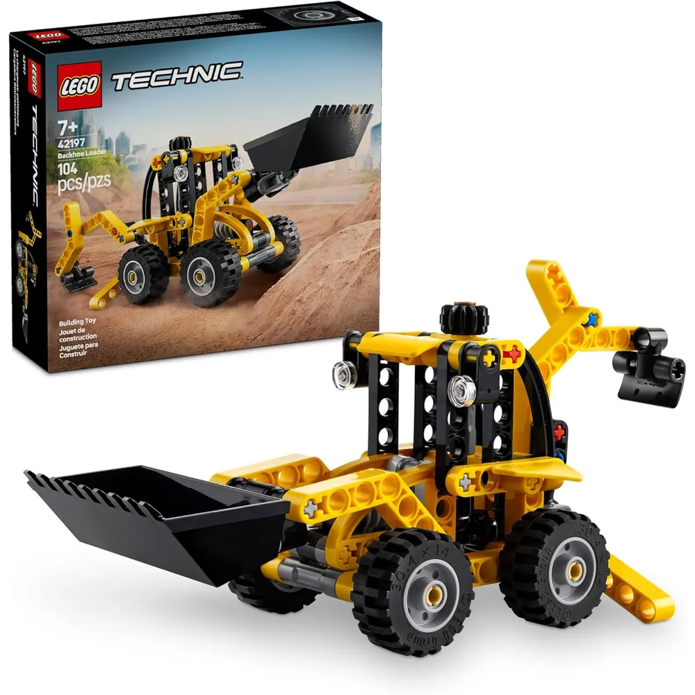 LEGO TECHNIC RETROEXCAVADORA CON PALA Y ESTABILIZADORES