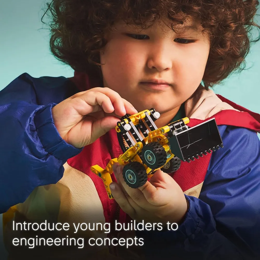 LEGO TECHNIC RETROEXCAVADORA CON PALA Y ESTABILIZADORES