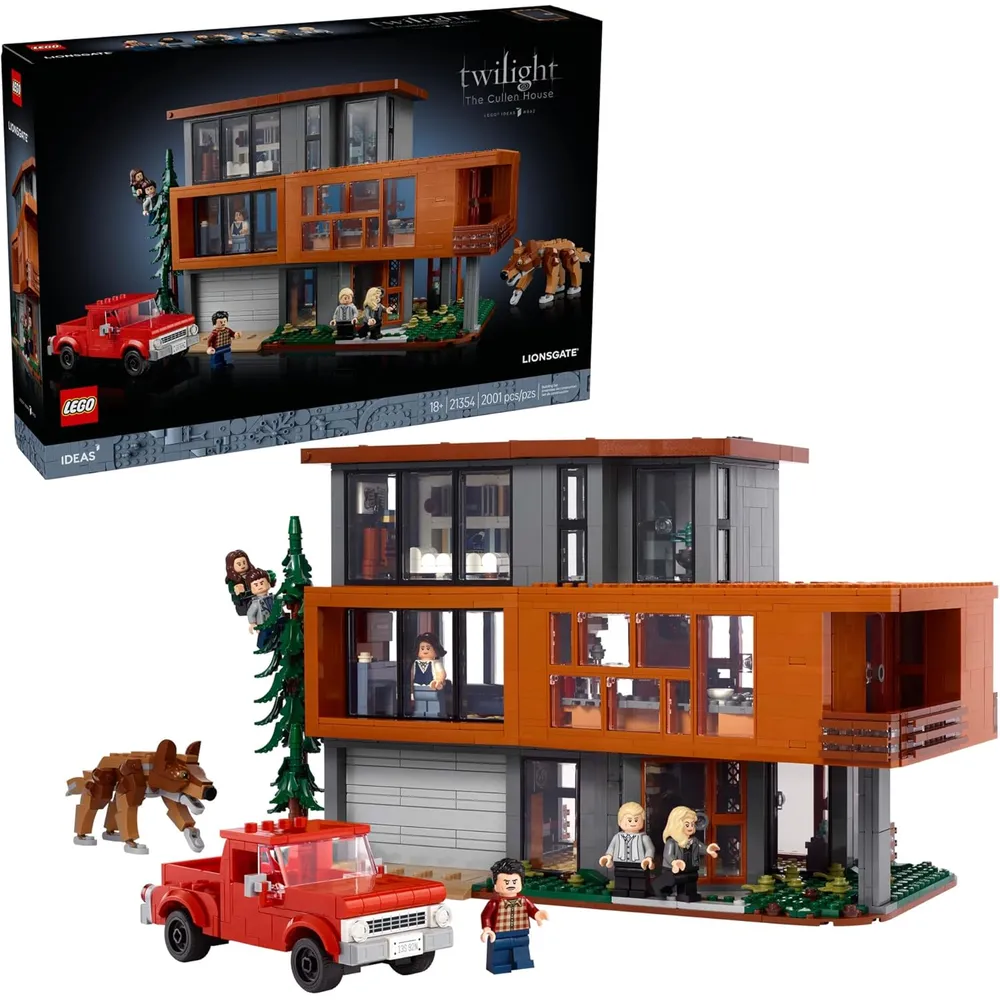 Lego Ideas Crepúsculo Casa Cullen, set coleccionable con 4 minifiguras