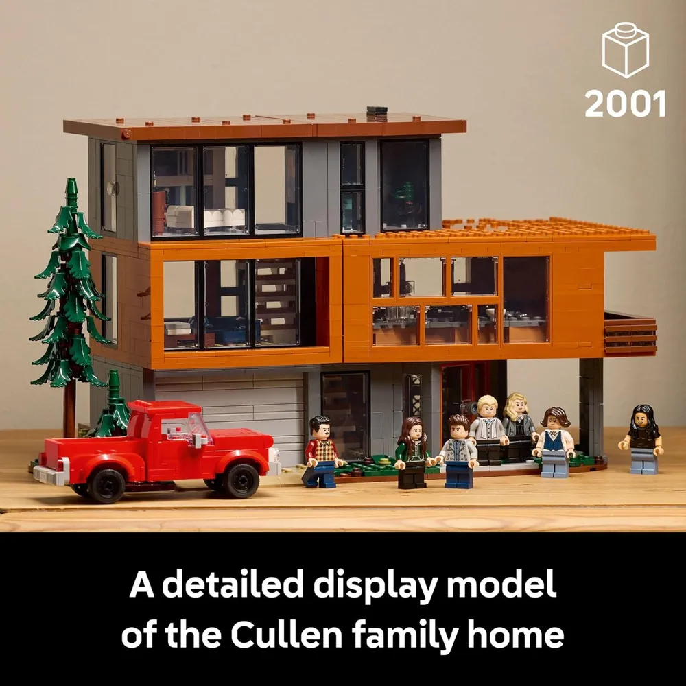 Lego Ideas Crepúsculo Casa Cullen, set coleccionable con 4 minifiguras