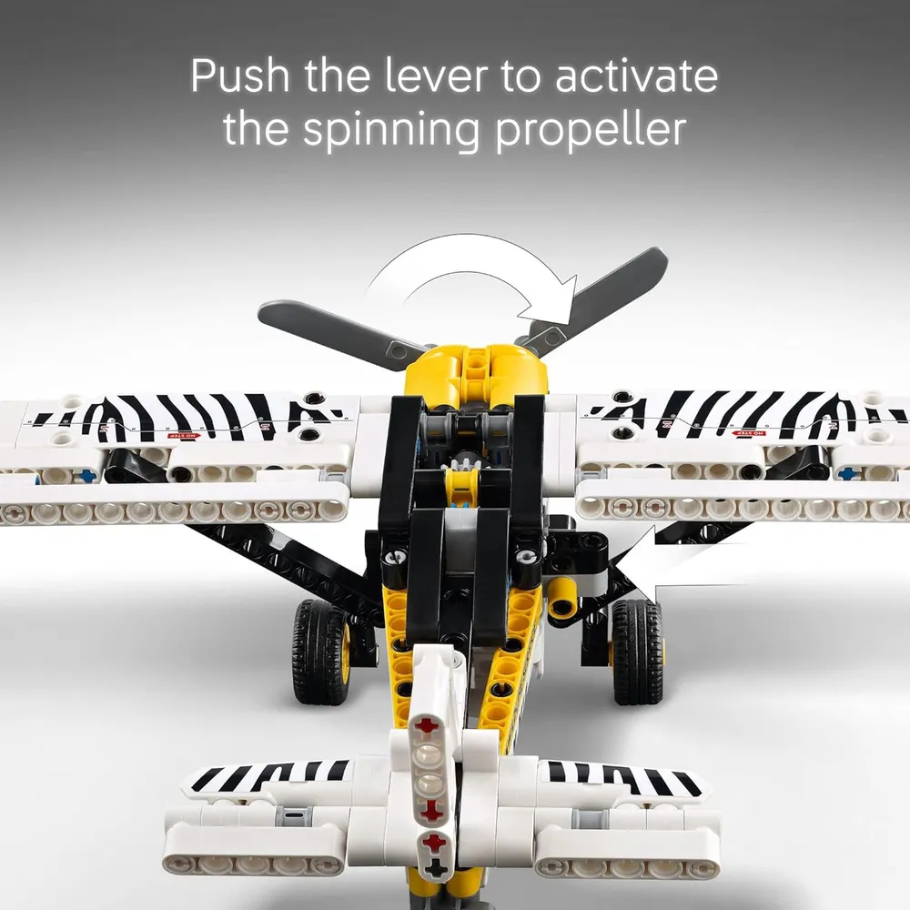 LEGO TECHNIC AVIÓN CON HÉLICE GIRATORIA Y MOTOR DE PISTÓN