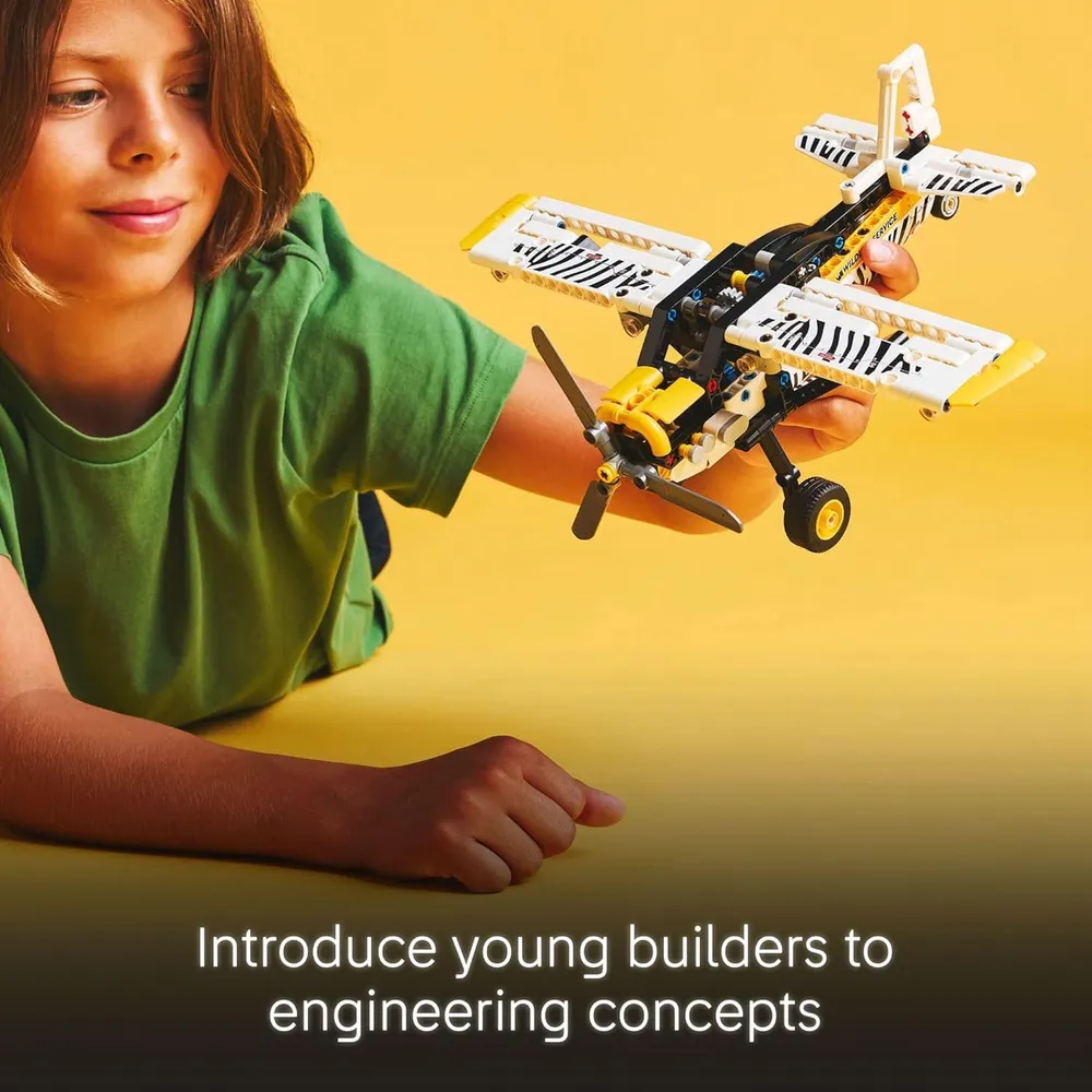 LEGO TECHNIC AVIÓN CON HÉLICE GIRATORIA Y MOTOR DE PISTÓN