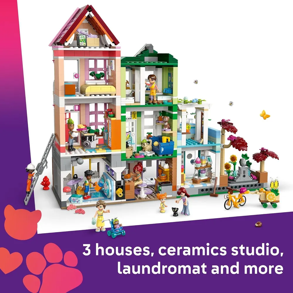 Lego Friends Heartlake City Casa de muñecas, set de construcción con apartamentos y tiendas