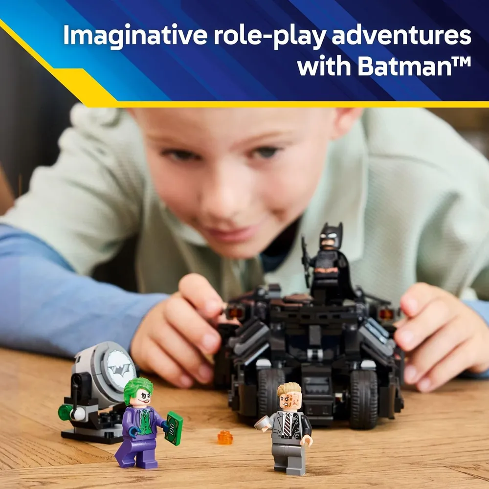 LEGO DC BATMAN TUMBLER VS DOS CARAS Y JOKER SET BATMÓVIL EL CABALLERO OSCURO