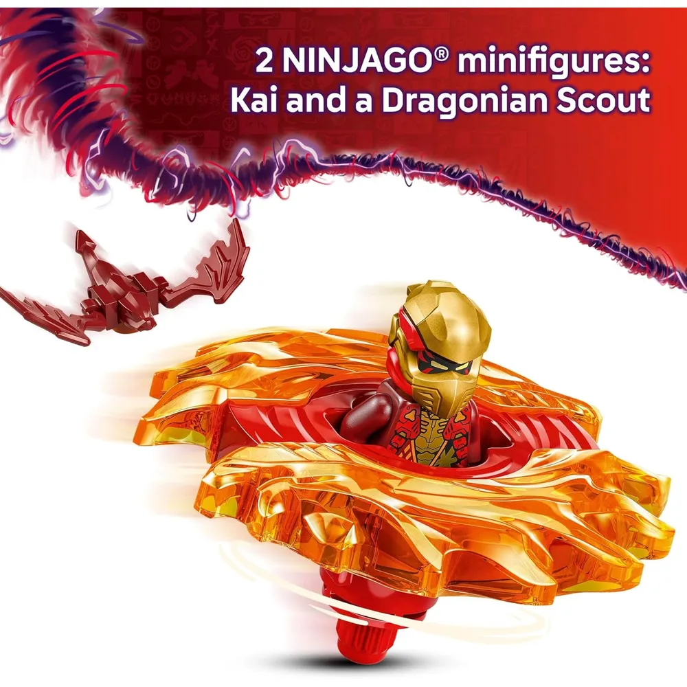 LEGO NINJAGO SPINJITZU DRAGÓN DE KAI CON ESPADA GIRATORIA