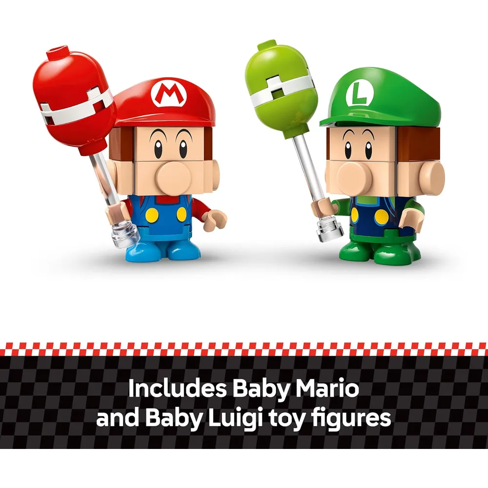 Lego Super Mario Mario Kart Baby Mario vs Baby Luigi, set coleccionable
