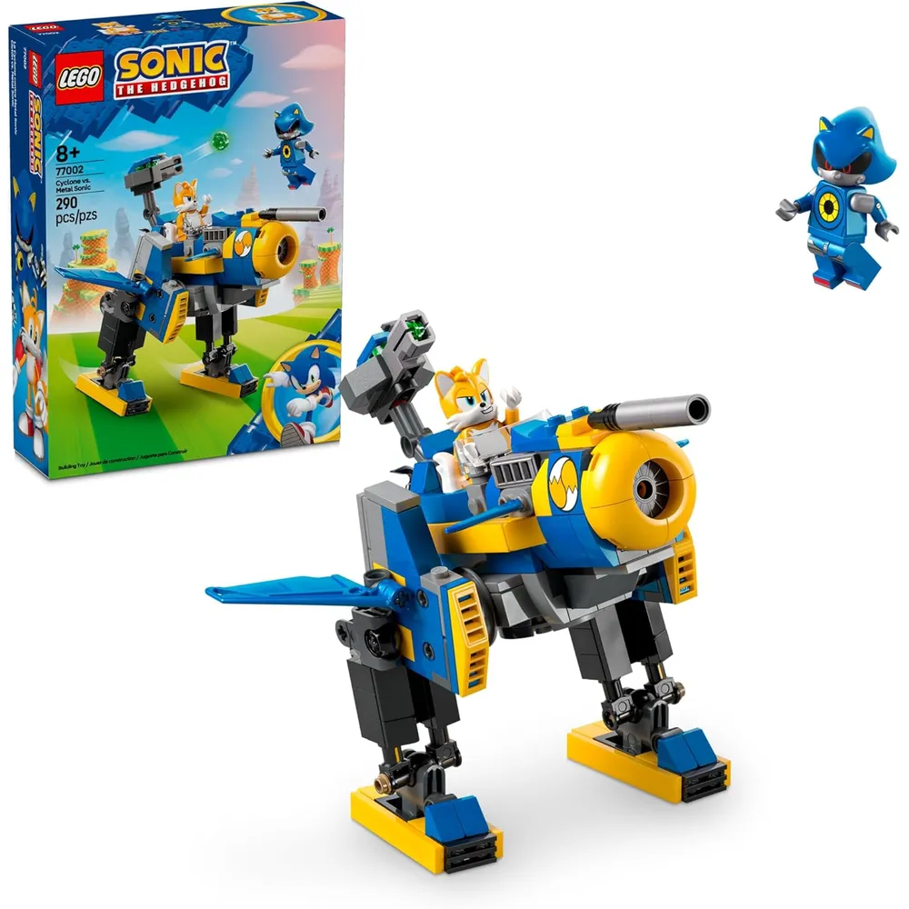 LEGO SONIC THE HEDGEHOG CYCLONE VS METAL SONIC CON MINIFIGURAS