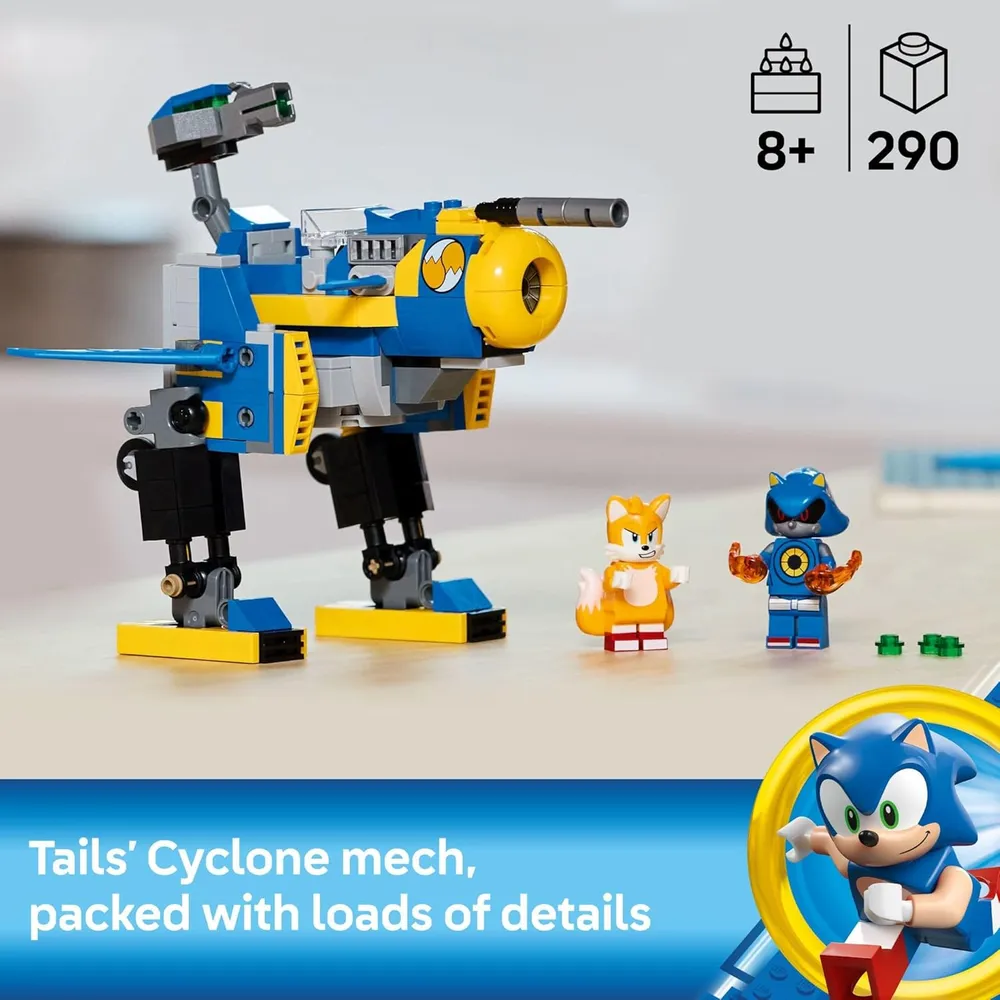 LEGO SONIC THE HEDGEHOG CYCLONE VS METAL SONIC CON MINIFIGURAS