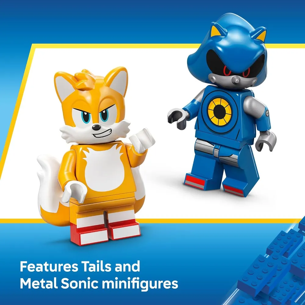 LEGO SONIC THE HEDGEHOG CYCLONE VS METAL SONIC CON MINIFIGURAS