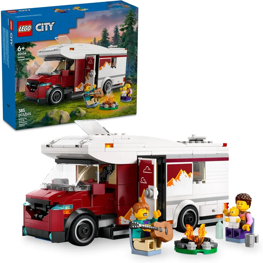 LEGO CITY FURGONETA CAMPER DE AVENTURAS CON 3 MINIFIGURAS