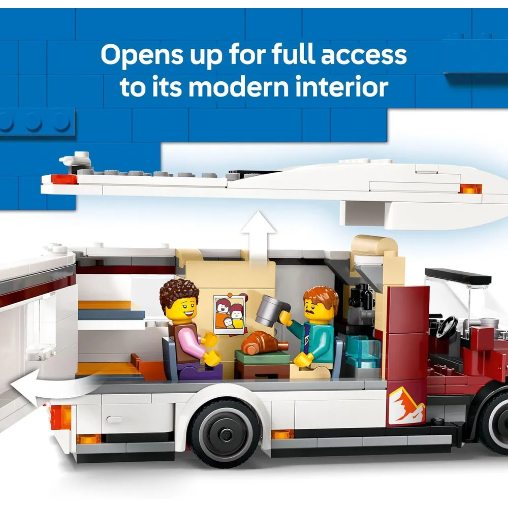 LEGO CITY FURGONETA CAMPER DE AVENTURAS CON 3 MINIFIGURAS